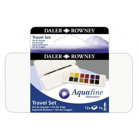 Aquafine Travel set Boîte métal 12 1/2 godets