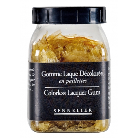 Gomme Laque Decoloree Paillettes Pot 80g - Sennelier
