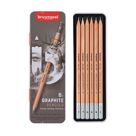 Boite de crayons graphites Bruynzeel Expression