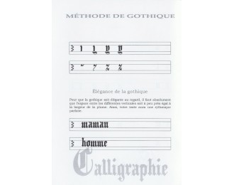 Livre méthode d\'apprentissage de calligraphie gothique