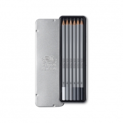 Winsor & newton collection studio crayon graphite x6 set